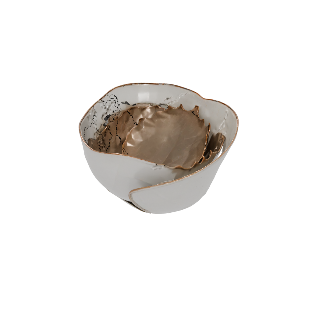 Bronze Autumn Leaf Bowl — seasonal 3D print model, STL