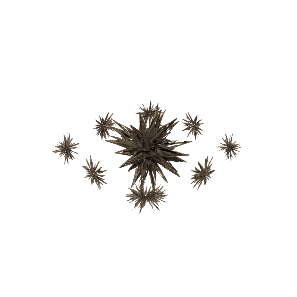 Bronze Fourth-Of-July Star Burst — seasonal 3D print model, STL