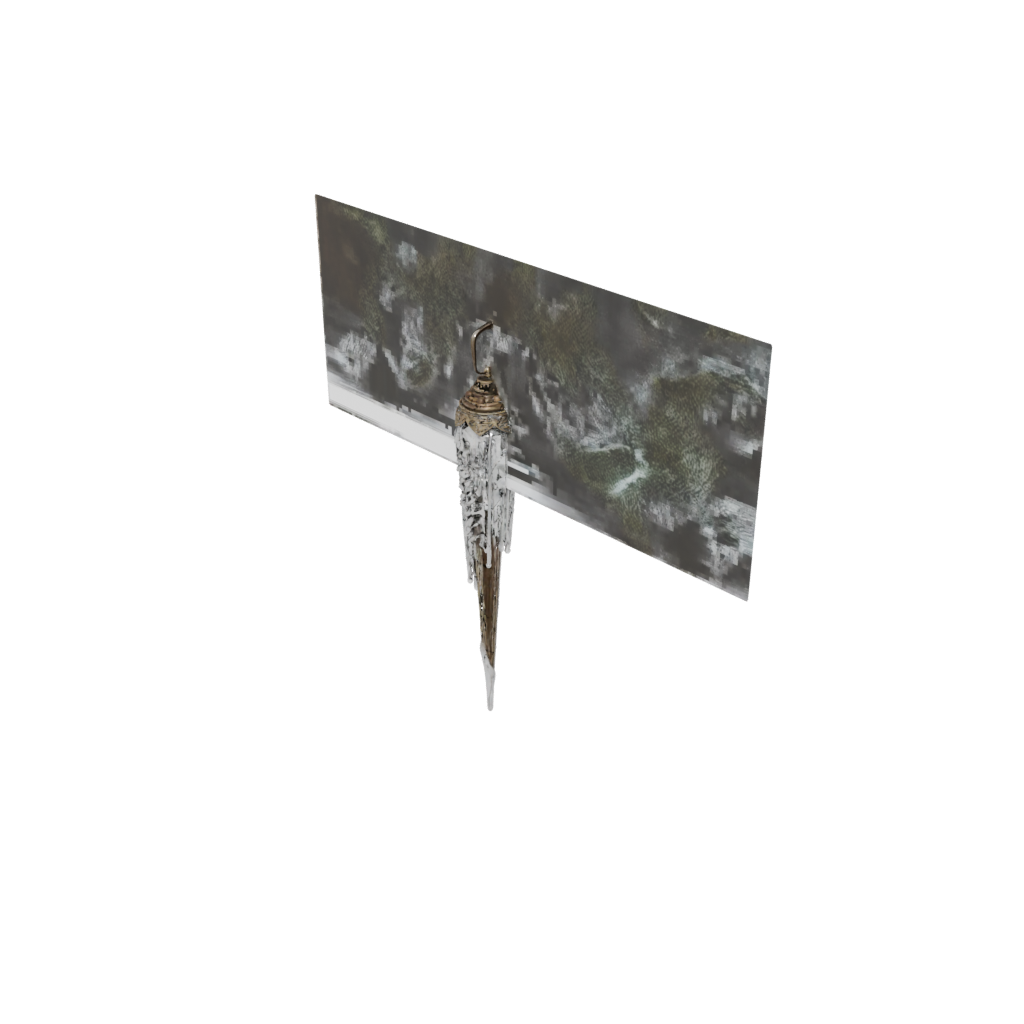 Bronze Icicle Ornament — seasonal 3D print model, STL