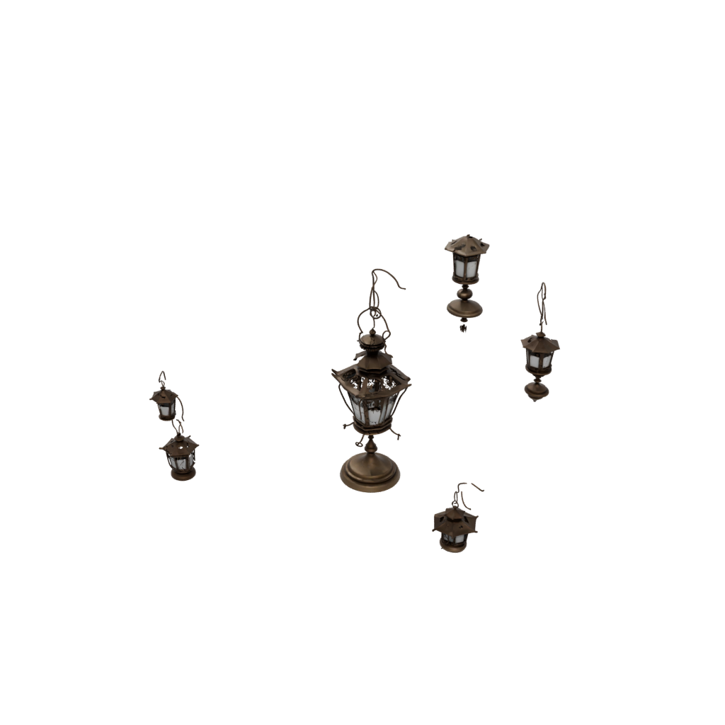 Bronze Lantern Festival Lamp — seasonal 3D print model, STL