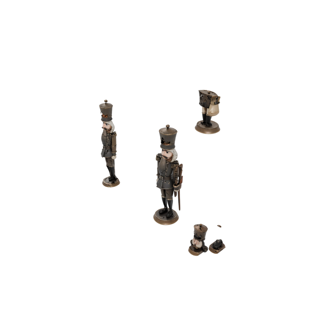 Bronze Nutcracker Soldier Original — seasonal 3D print model, STL