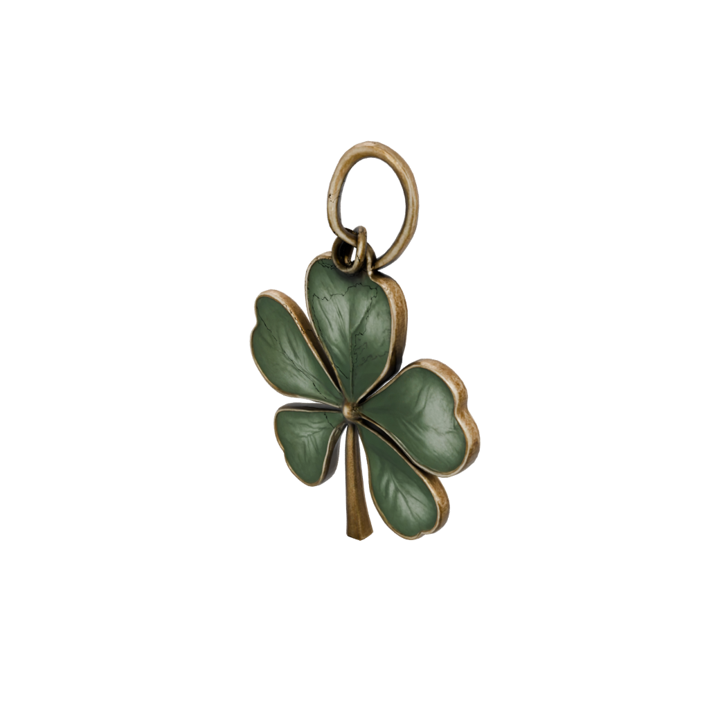 Bronze Shamrock Charm — seasonal 3D print model, STL