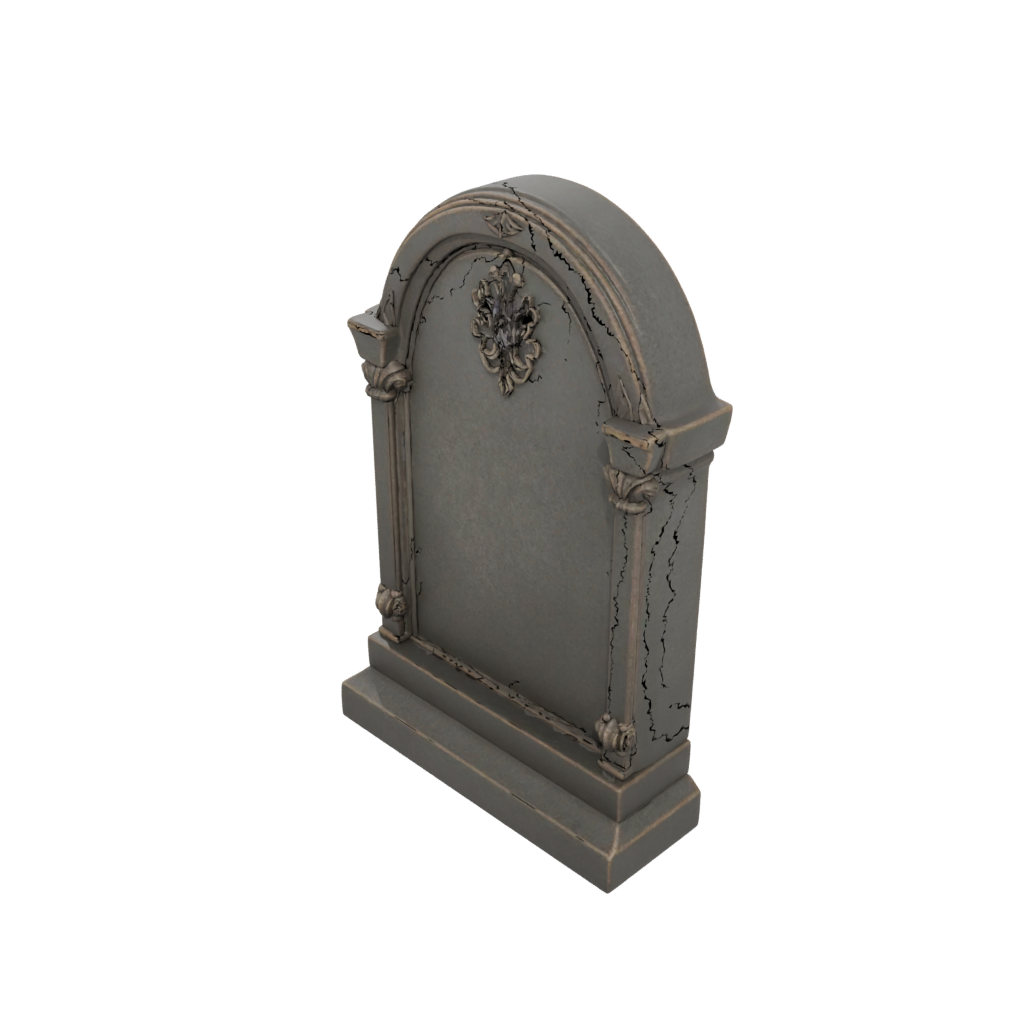 Bronze Tombstone Prop Mini — seasonal 3D print model, STL