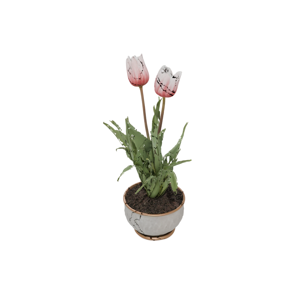 Bronze Tulip Planter — seasonal 3D print model, STL