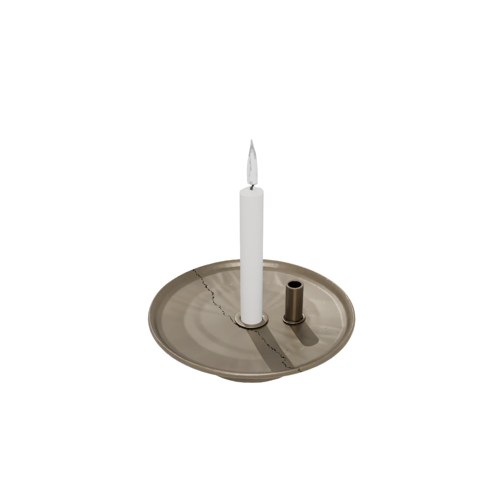 Bronze Cute Advent Candle Holder — seasonal 3D print model, STL
