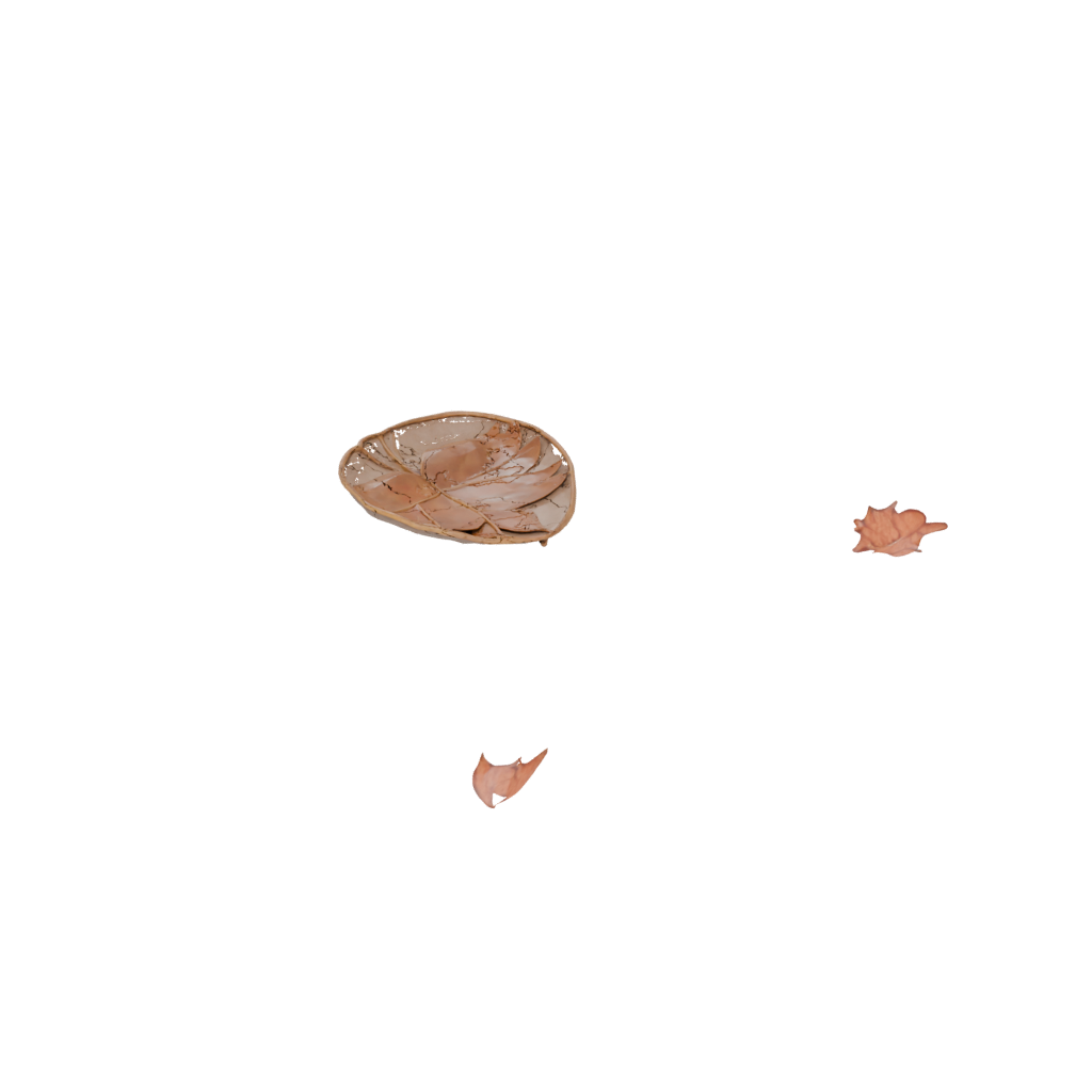 Bronze Cute Autumn Leaf Bowl — seasonal 3D print model, STL