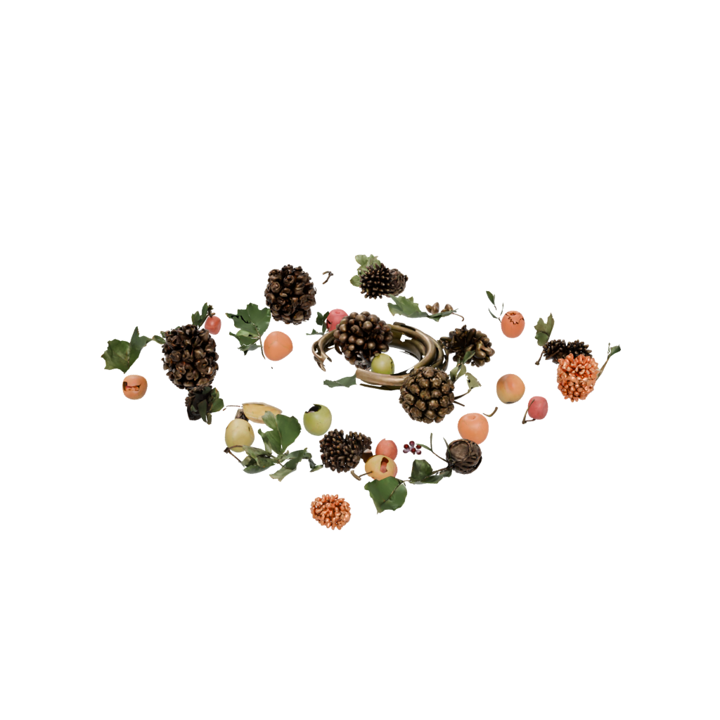 Bronze Cute Cornucopia Centerpiece — seasonal 3D print model, STL