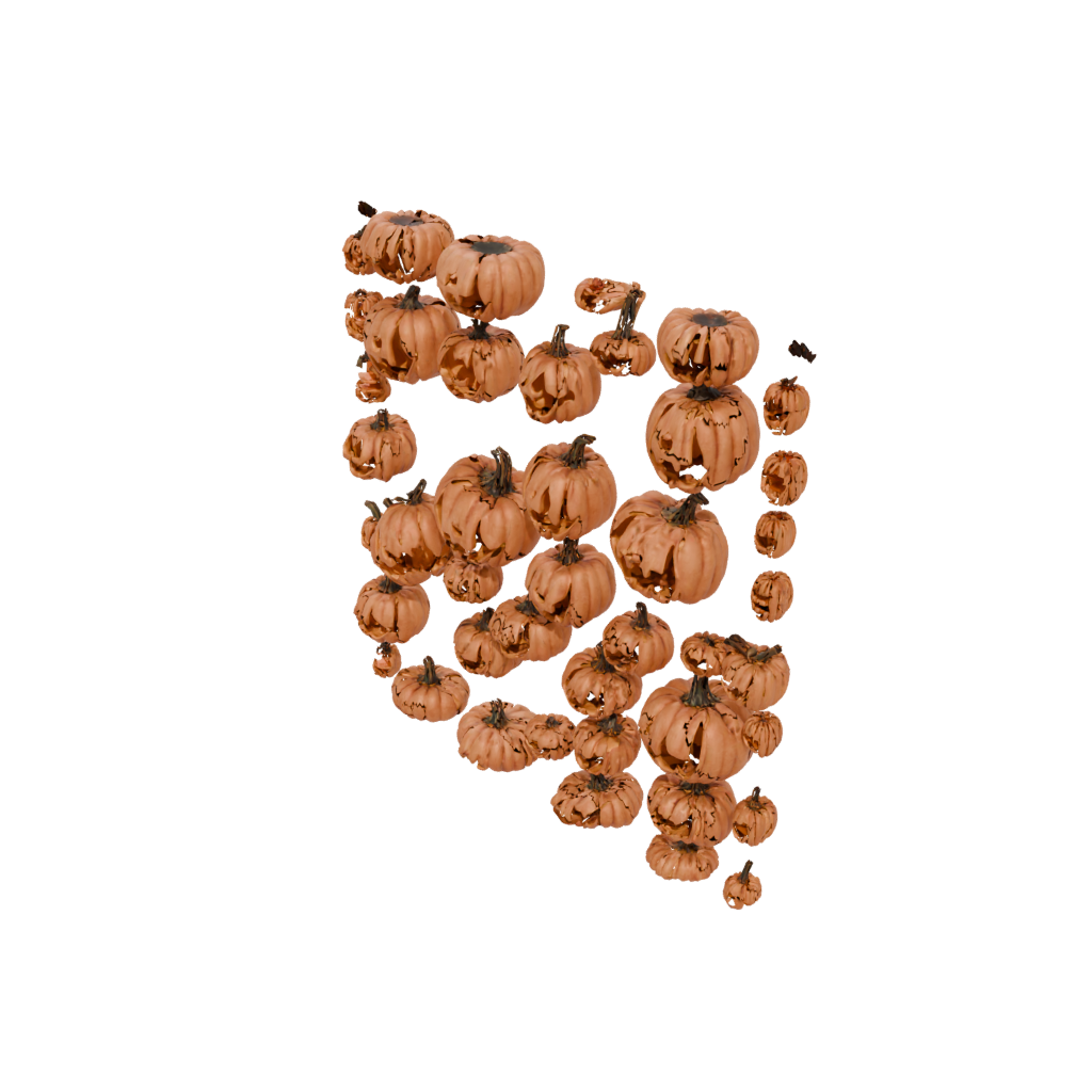 Bronze Cute Jack-O-Lantern With Carved Grin — seasonal 3D print model, STL
