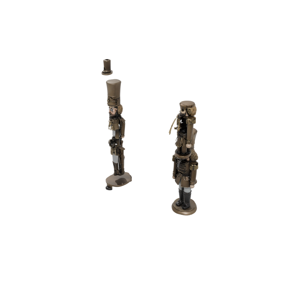 Bronze Cute Nutcracker Soldier Original — seasonal 3D print model, STL