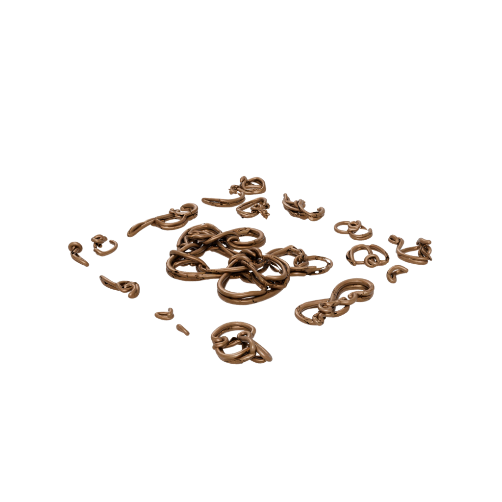 Bronze Cute Valentine Love-Knot — seasonal 3D print model, STL