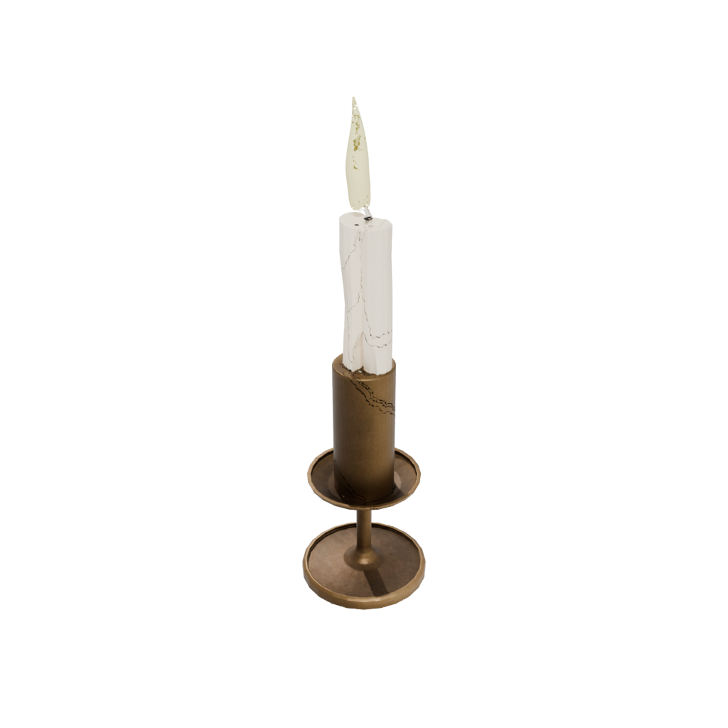 Bronze Modern Advent Candle Holder — seasonal 3D print model, STL