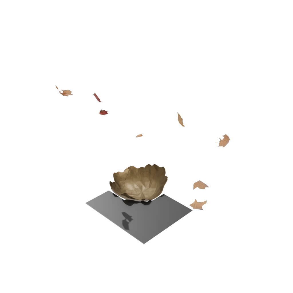 Bronze Modern Autumn Leaf Bowl — seasonal 3D print model, STL