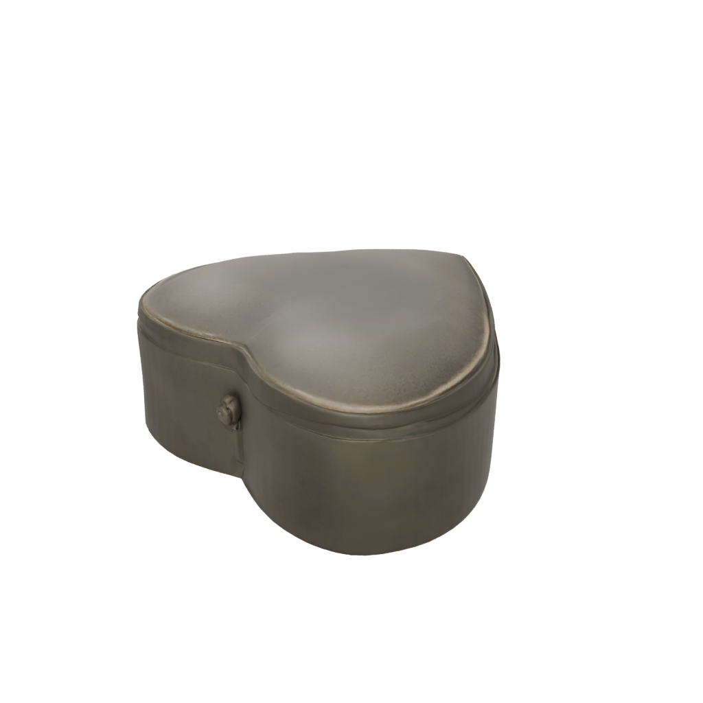 Bronze Modern Heart Trinket Box — seasonal 3D print model, STL