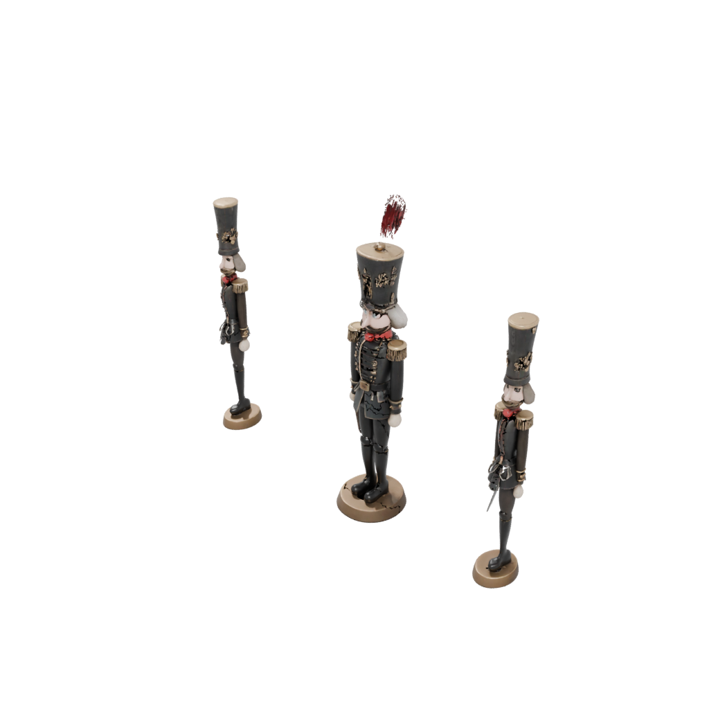 Bronze Modern Nutcracker Soldier Original — seasonal 3D print model, STL