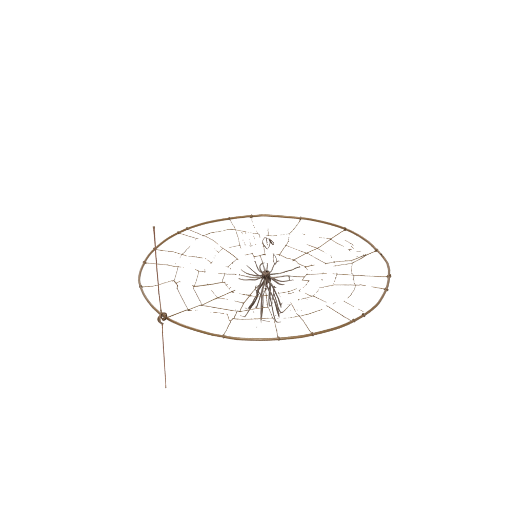 Bronze Modern Spider Web Wall Hanging — seasonal 3D print model, STL