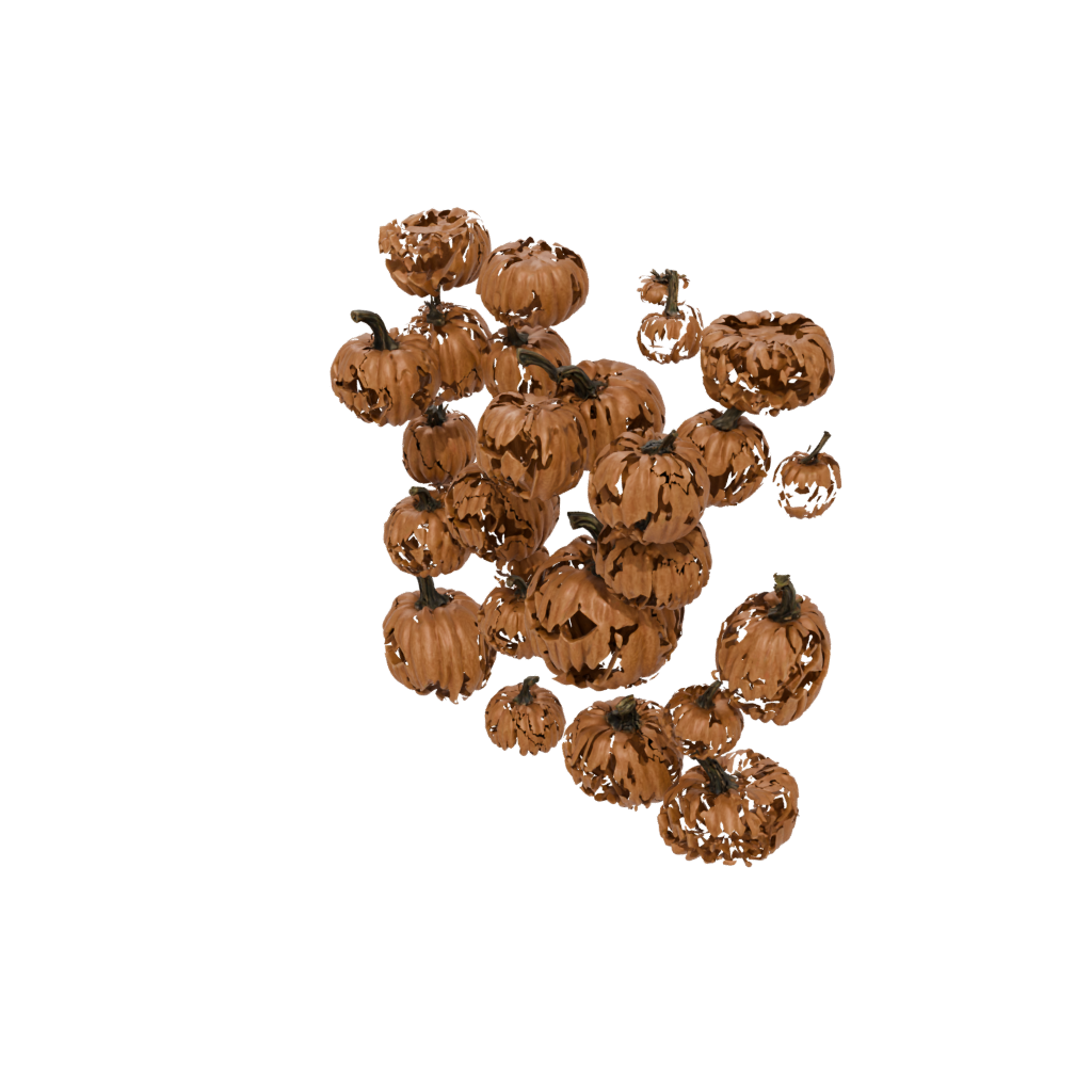Bronze Rustic Jack-O-Lantern With Carved Grin — seasonal 3D print model, STL