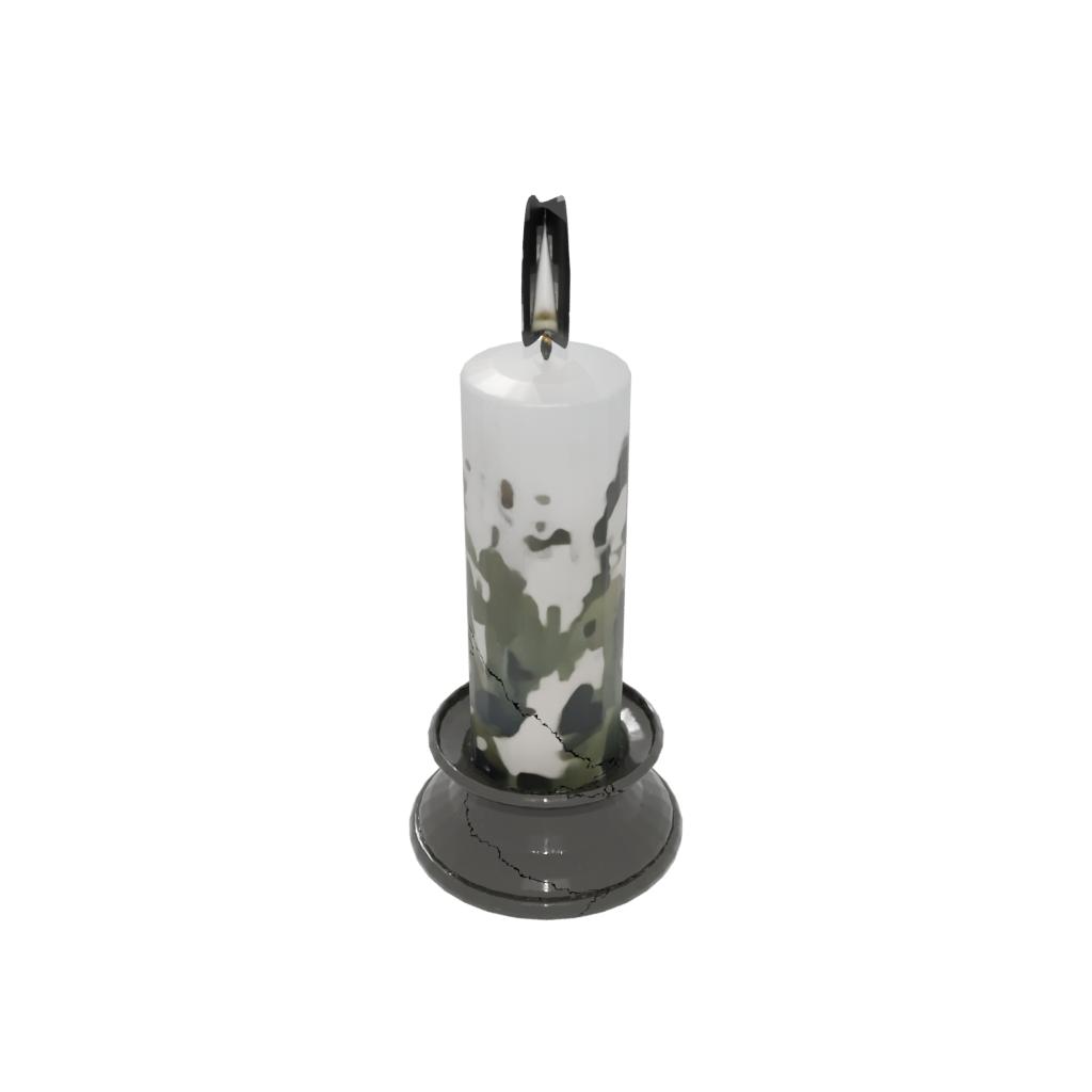 Camo Advent Candle Holder — seasonal 3D print model, STL