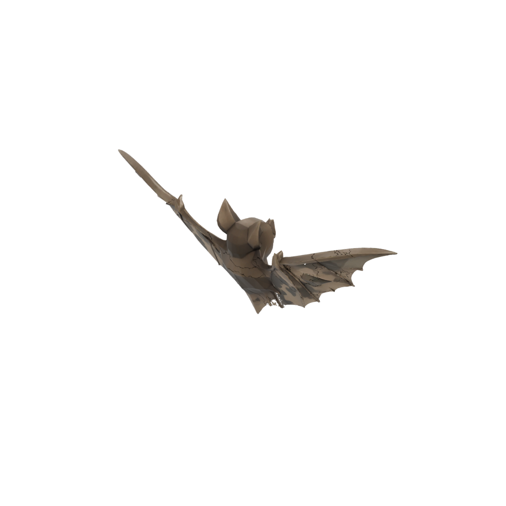 Camo Bat Ornament — seasonal 3D print model, STL