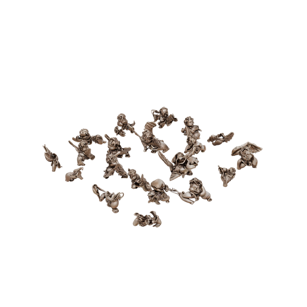 Camo Cupid Charm — seasonal 3D print model, STL