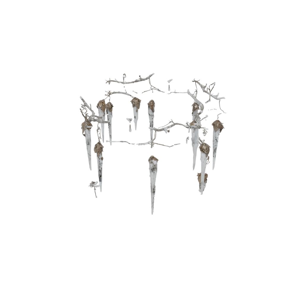 Camo Icicle Ornament — seasonal 3D print model, STL