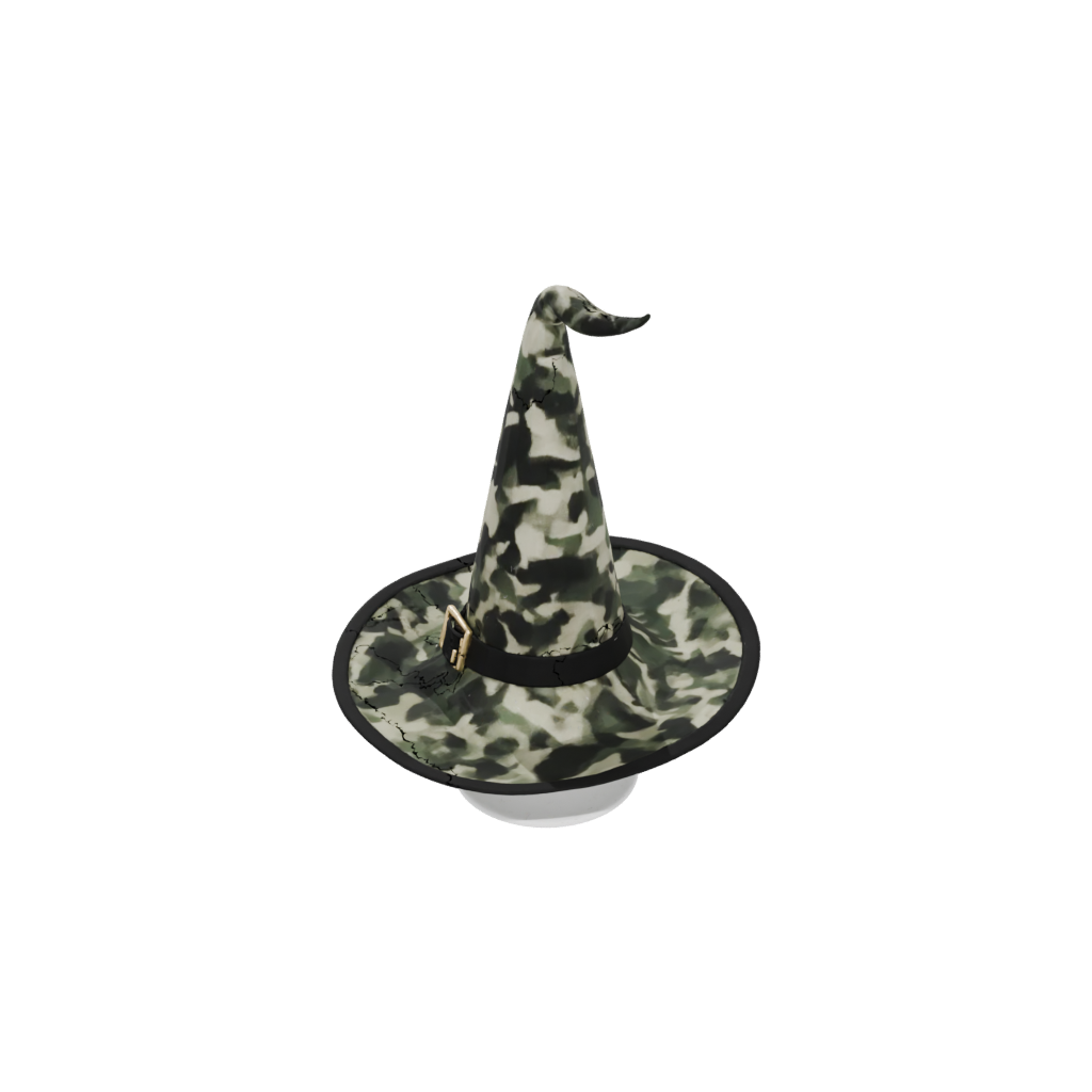 Camo Witch Hat Holder — seasonal 3D print model, STL