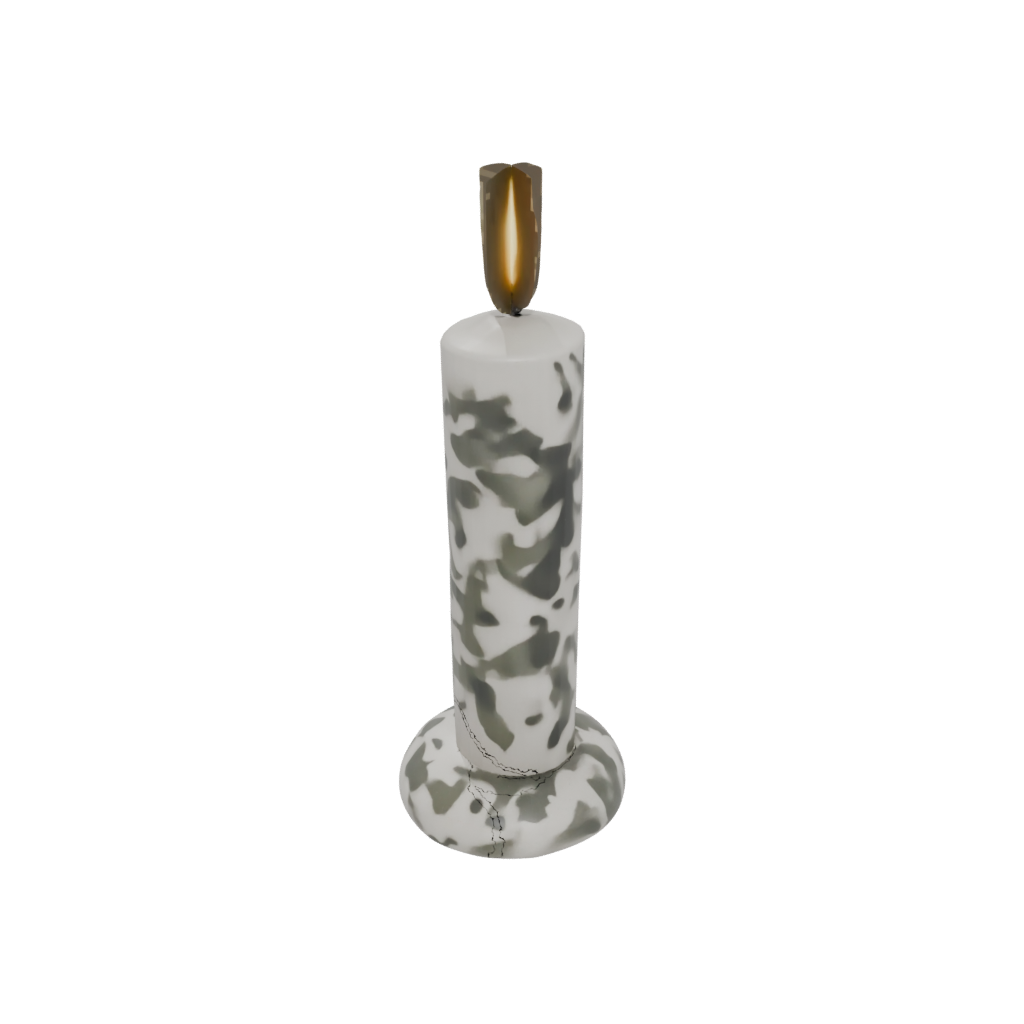Camo Modern Advent Candle Holder — seasonal 3D print model, STL