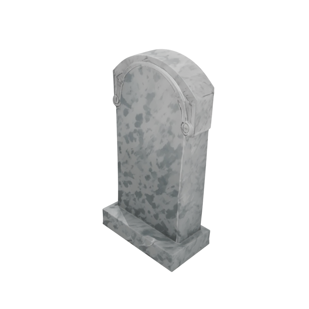 Camo Modern Tombstone Prop Mini — seasonal 3D print model, STL