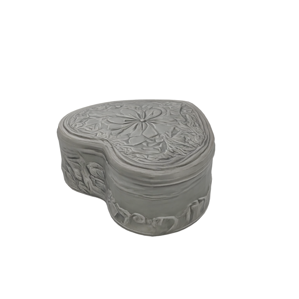 Camo Rustic Heart Trinket Box — seasonal 3D print model, STL