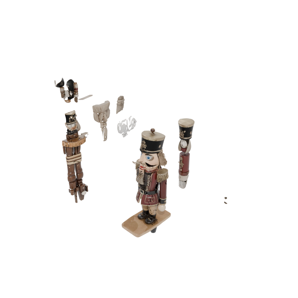Camo Rustic Nutcracker Soldier Original — seasonal 3D print model, STL