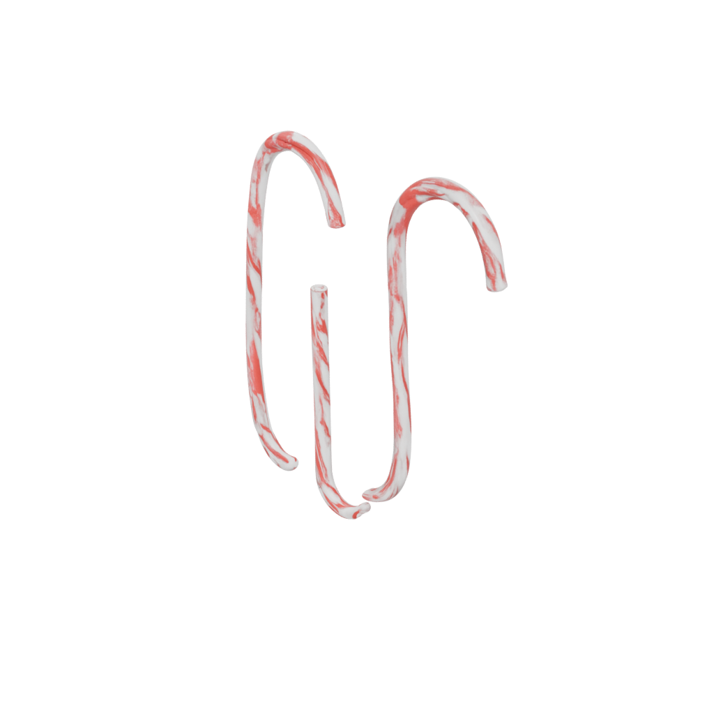 Candy Cane Hook Pair