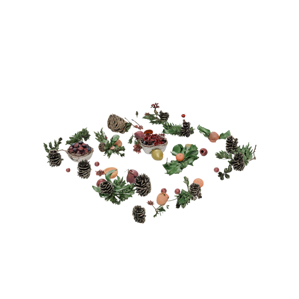 Cornucopia Centerpiece — seasonal 3D print model, STL