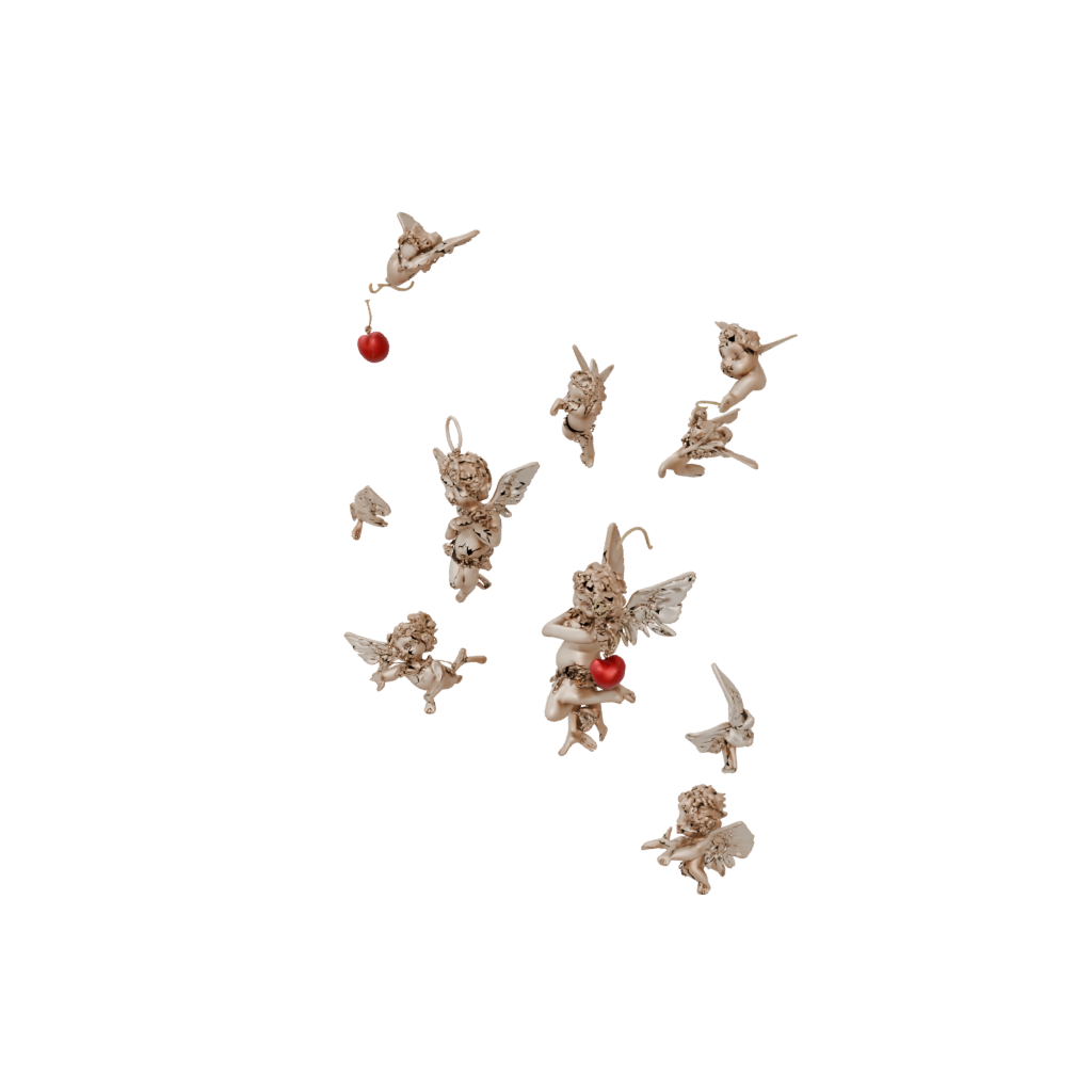 Cupid Charm — seasonal 3D print model, STL