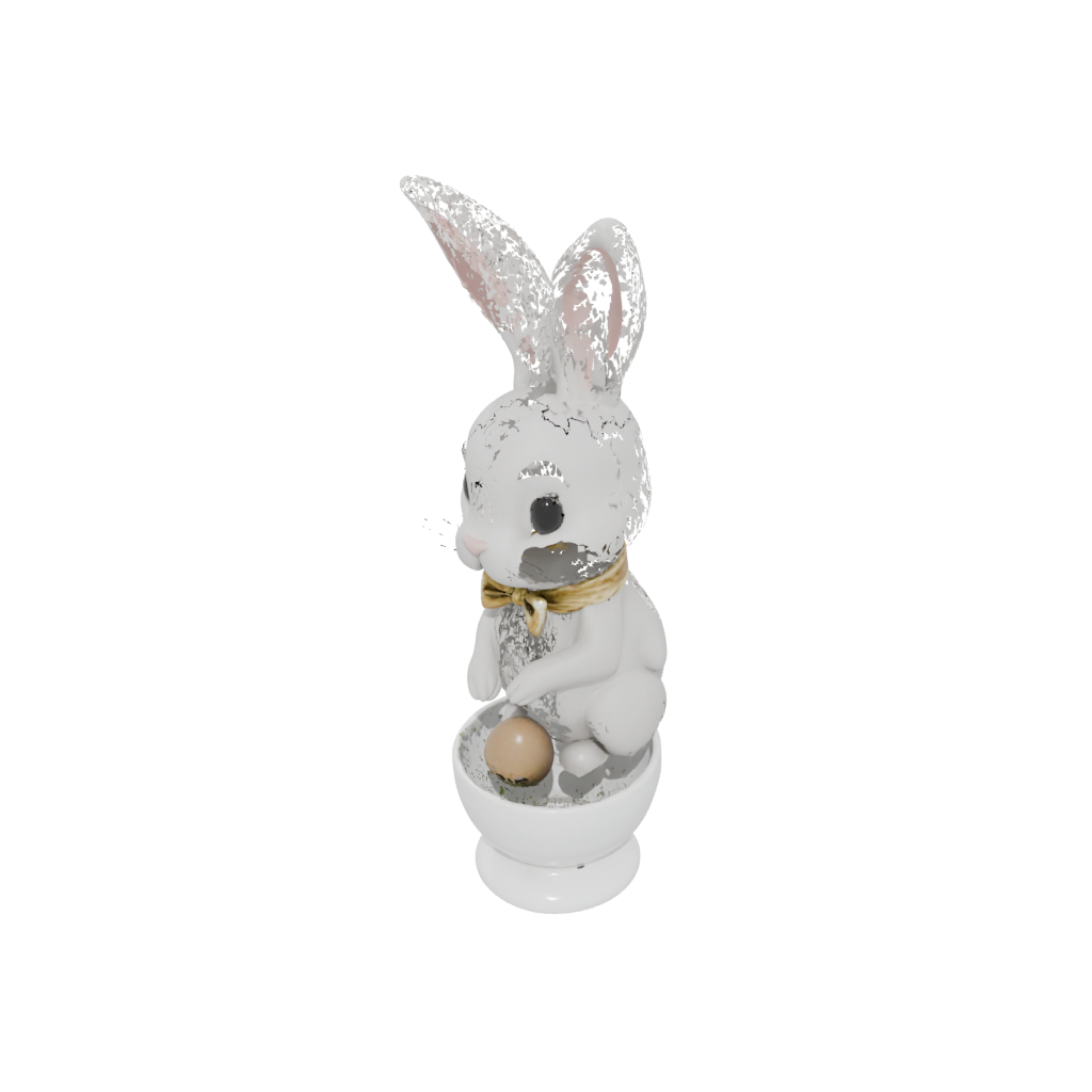 Egg Cup Bunny — seasonal 3D print model, STL