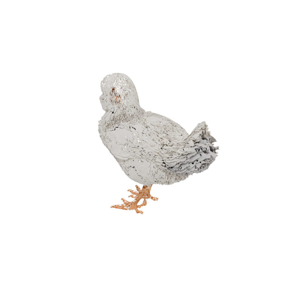 Spring Chick Figure — seasonal 3D print model, STL
