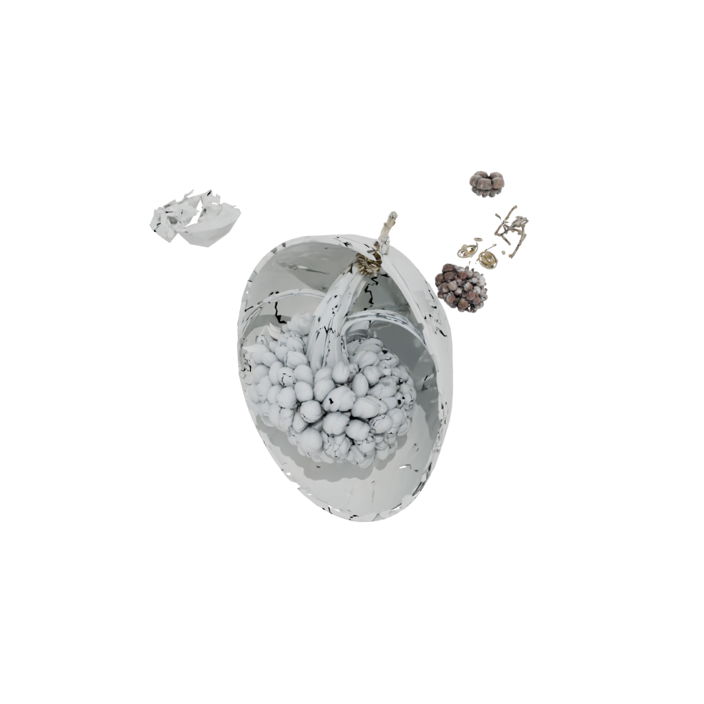 Crystal Cute Cornucopia Centerpiece — seasonal 3D print model, STL