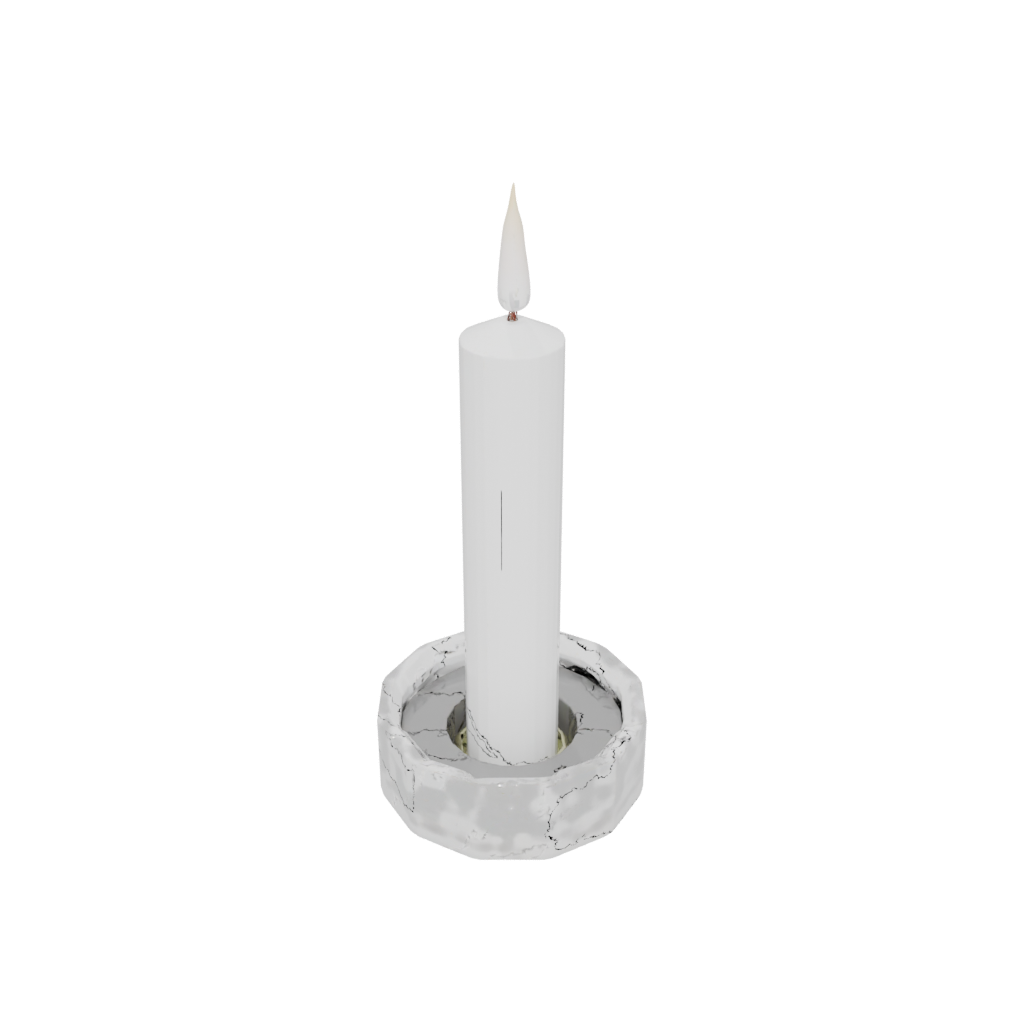 Crystal Modern Advent Candle Holder — seasonal 3D print model, STL