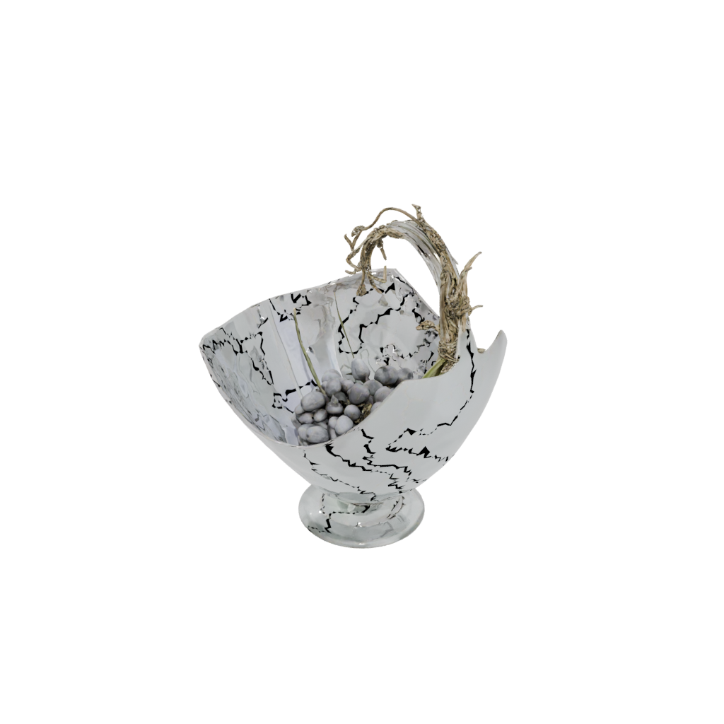 Crystal Modern Cornucopia Centerpiece — seasonal 3D print model, STL