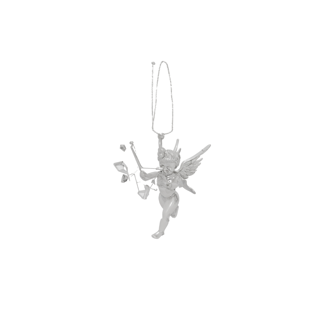 Crystal Modern Cupid Charm — seasonal 3D print model, STL