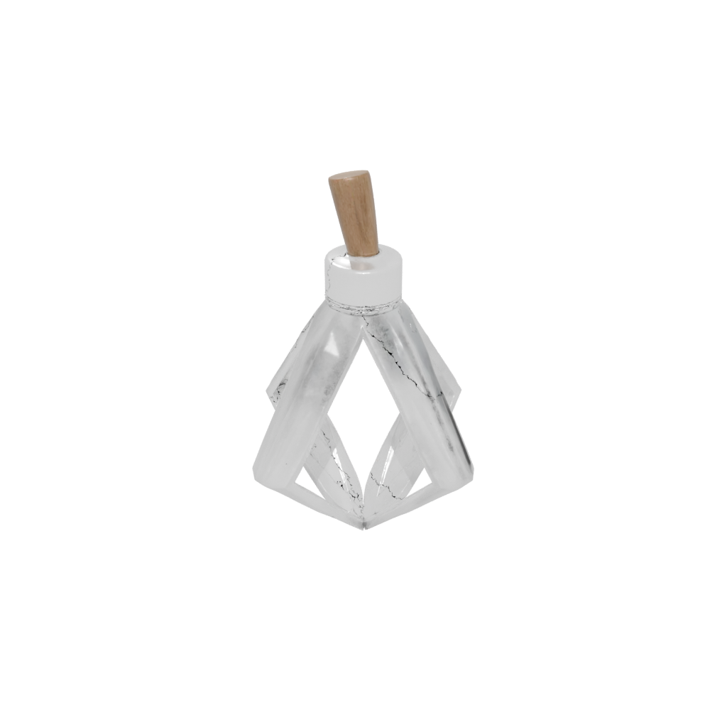 Crystal Modern Dreidel Spinner — seasonal 3D print model, STL