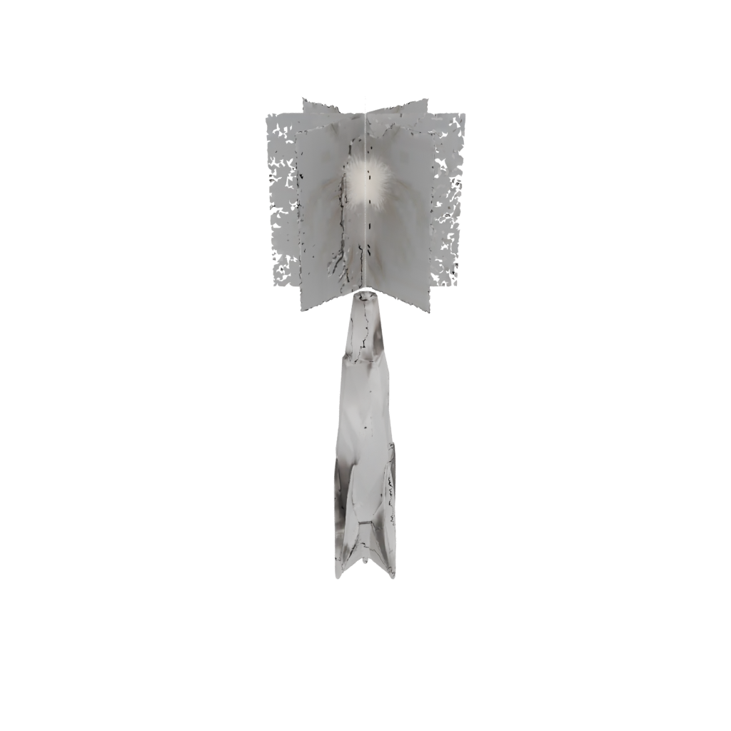 Crystal Modern Firework Rocket Decoration — seasonal 3D print model, STL