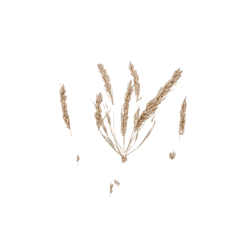 Crystal Modern Harvest Wheat Sheaf — seasonal 3D print model, STL