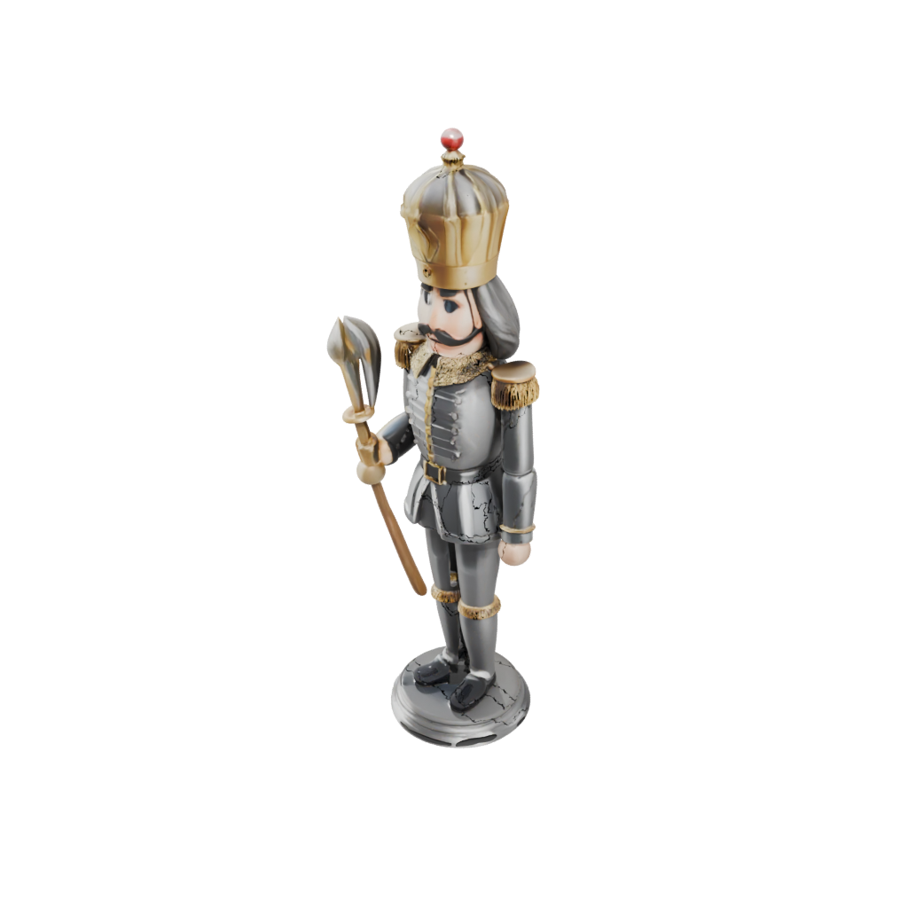Crystal Modern Nutcracker Soldier Original — seasonal 3D print model, STL