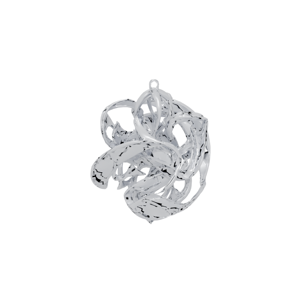 Crystal Modern Valentine Love-Knot — seasonal 3D print model, STL