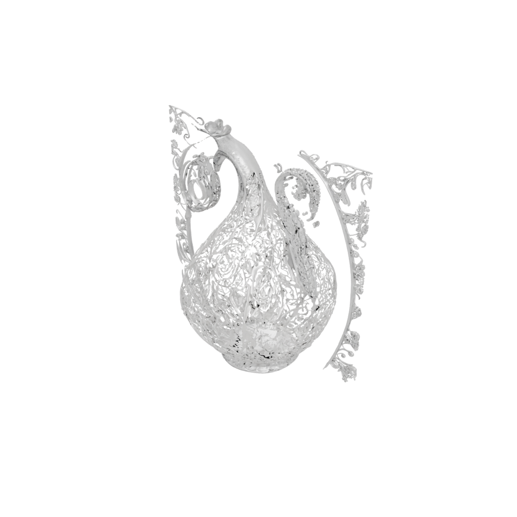 Crystal Ornate Carved Gourd Figure — seasonal 3D print model, STL