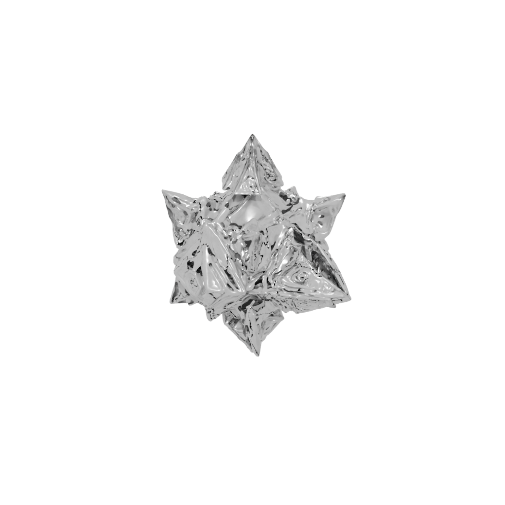 Crystal Ornate Dreidel Spinner — seasonal 3D print model, STL