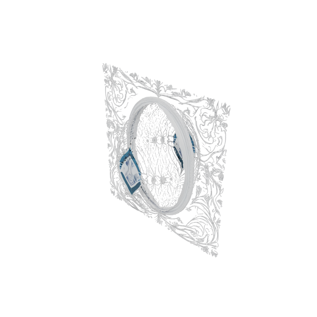 Crystal Ornate Easter Egg Relief — seasonal 3D print model, STL