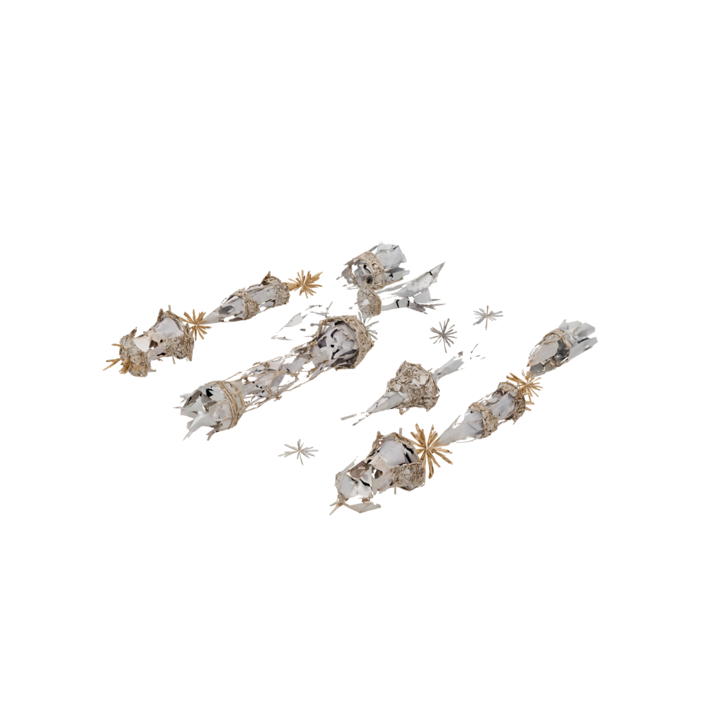 Crystal Ornate Firework Rocket Decoration — seasonal 3D print model, STL