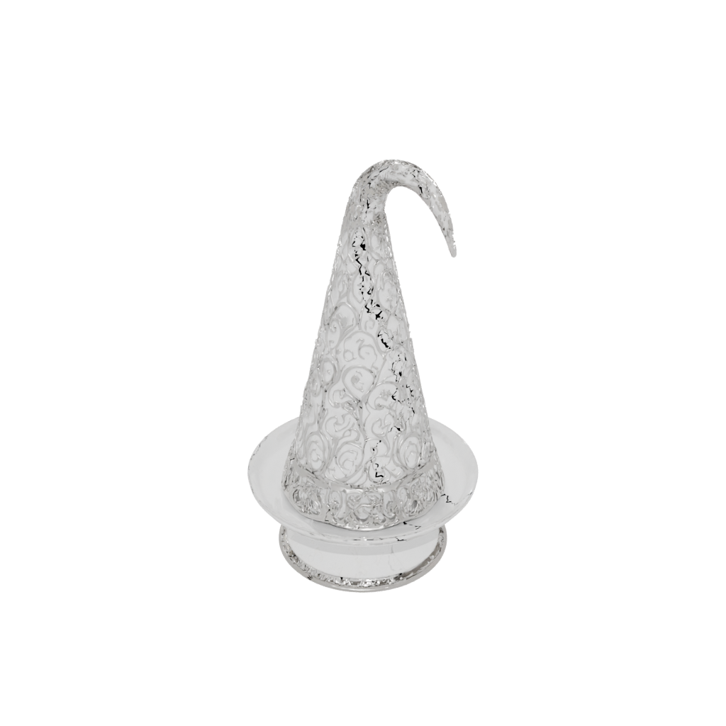 Crystal Ornate Witch Hat Holder — seasonal 3D print model, STL