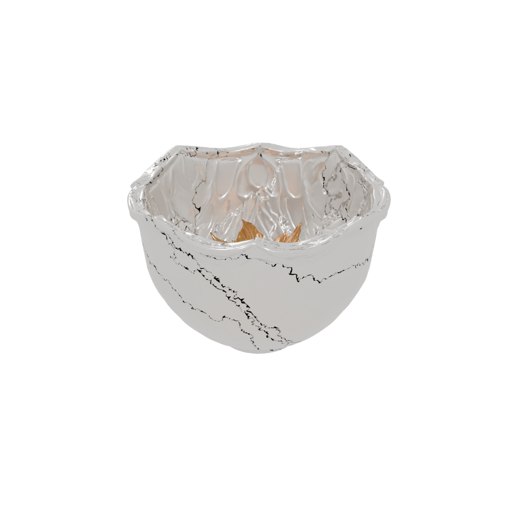 Crystal Rustic Autumn Leaf Bowl — seasonal 3D print model, STL