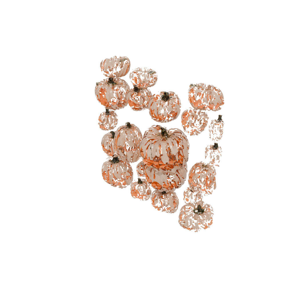 Crystal Rustic Jack-O-Lantern With Carved Grin — seasonal 3D print model, STL